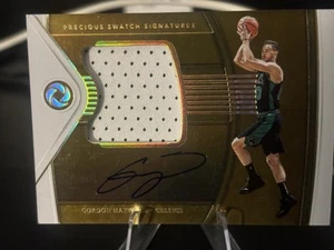 18-19 Panini Opulence Precious Swatch Signatures /10 Gordon Hayward #PS-GHW Auto - Picture 1 of 4