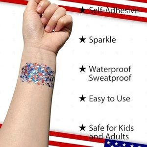 Glittering For Face Body Hair Decoration Shimmering Body Sequins for Kid - Picture 1 of 8