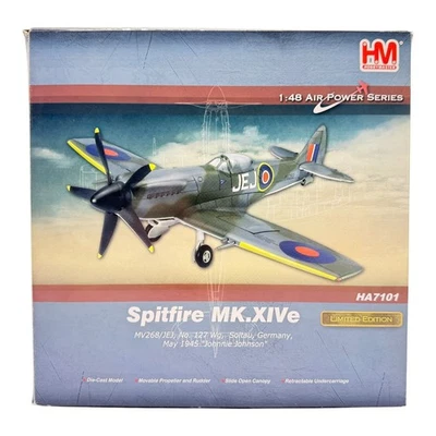 Hobby Master HA7101 1:48 Spitfire MK.XIVe MV268/JEJ "Johnnie Johnson" Germany - Image 1 of 4