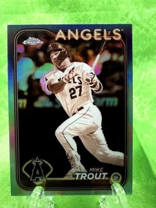 Mike Trout - Sepia Refractor - 2024 Topps Chrome #200 Los Angeles Angels - Picture 1 of 11