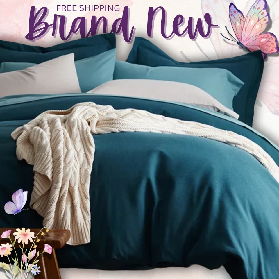 NEW Company Store Classic Ultra-Cozy Cotton Velvet Flannel Solid Duvet Cover - Image 1 of 2