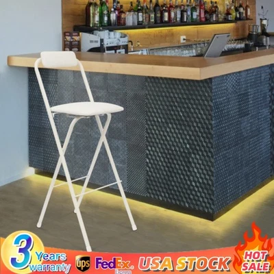 Nueva Silla de Bar Plegable Silla Plegable Alta Taburete Plegable Portátil Carga Máxima 125kg Foto 1 de 4