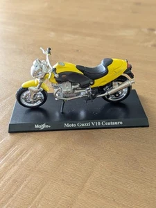 Maisto Moto Guzzi V10 Centauro Hachette 1:18 Bike Diecast 13 Motorcycle Yellow - Picture 1 of 5