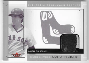 CARLTON FISK 2005 FLEER CLASSIC CLIPPINGS GAME PATCH CARD #19/25! - Picture 1 of 1