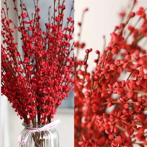 5 Pcs Jasmine Flowers Artificial Red 29.5" 5pcs-29.5&apos;&apos;,  - Picture 1 of 8