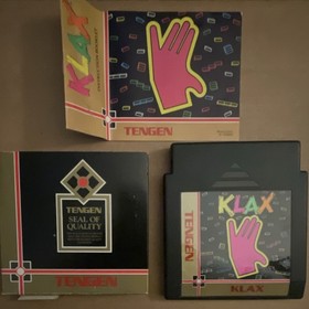 Tengen Klax NES Puzzle Video Game Cartridge Manual Included with Box and Insert