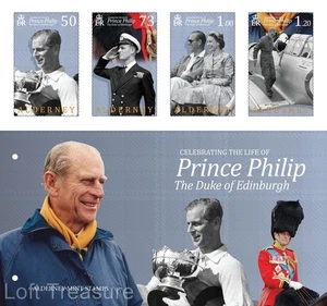 Sellos Alderney: "Celebrando la vida del príncipe Felipe" Pack Presentación 2021 - Imagen 1 de 6