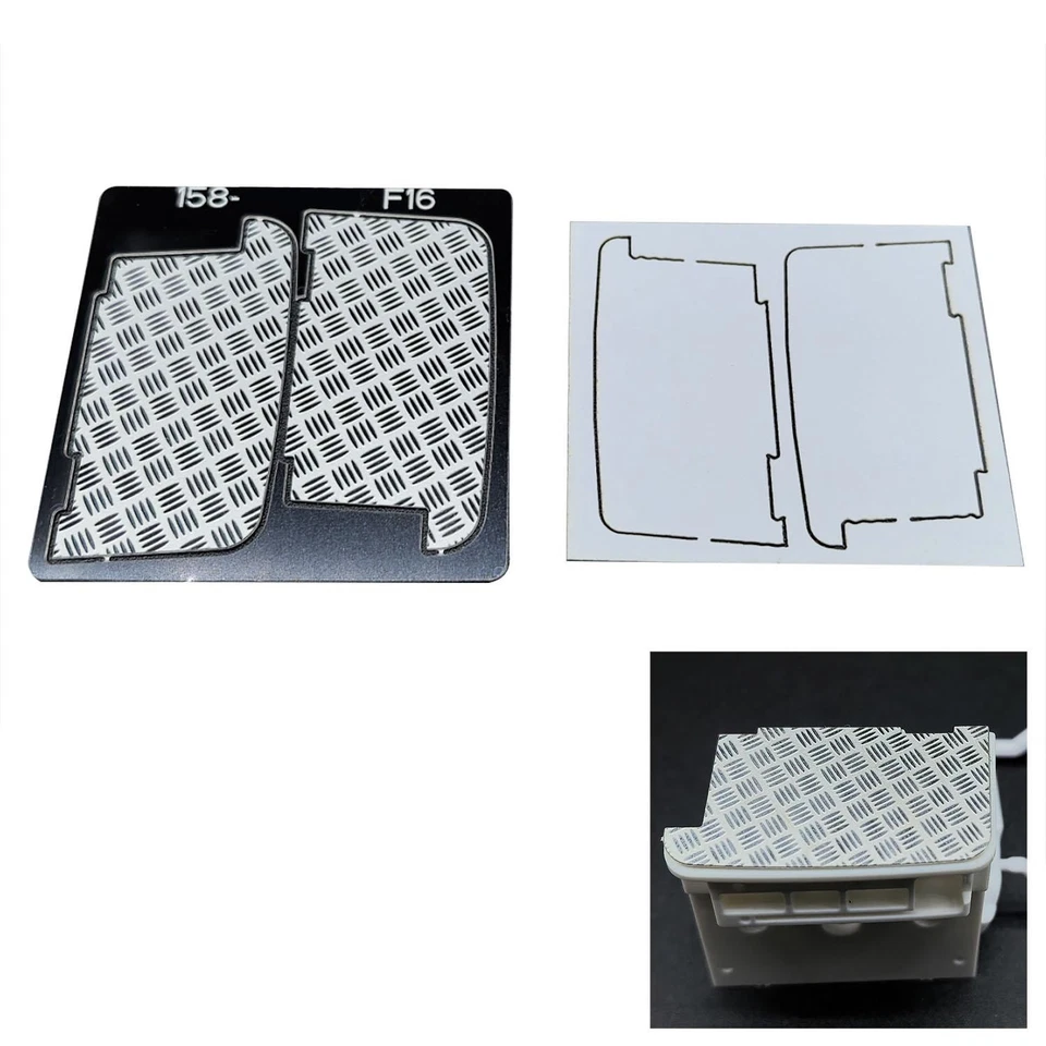 Degree Metal Tail Light Anti Slip Plate for Tamiya 1/14 RC Tractor FH16 56375 - Image 1 of 3