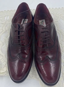 Hombre Mario Bruni Oxford Zapatos de Vestir - Talla 8 1/2 M - Cuero Marrón - Imagen 1 de 12