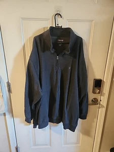 IZOD Advantage Performance Stretch Mens Sz 5XL Fleece 1/4 Zip Pullover Jacket - Picture 1 of 12