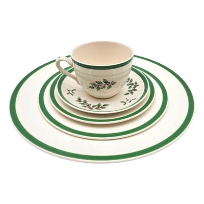 Spode Christmas Tree 5-Piece Place Setting Dinnerware NIB W/ Tags England - Image 1 of 4