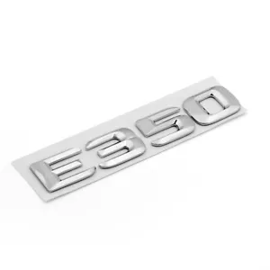 Distintivo auto posteriore E350 distintivo stivale posteriore scritta cromato 13x2,5 cm - Foto 1 di 3