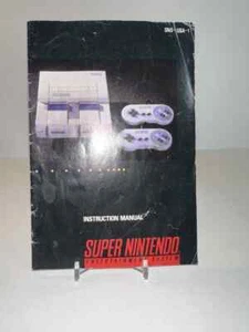 Consola Super Nintendo Auténtica Manual Sistema SNES Folleto de Instrucciones - Imagen 1 de 4