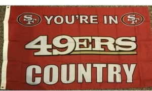 SAN FRANCISCO 49ers COUNTRY 3x5ft flag new superior quality NFL Lic US seller - Picture 1 of 2
