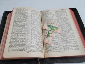 Holy Bible International Teachers Edition Illustrated Early 1900's Era Distresed - Picture 1 of 18