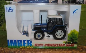 IMBER 1/32, FORD 6640 SLE 4WD TRAKTOR & GESTÄNGE, ANZUG BRITEN, NEU IM VERPACK - Bild 1 von 1