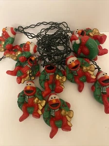 Sesame Street Elmo Christmas Lights 10 Light Set String Lights Indoor/Outdoor - Picture 1 of 10