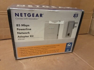 NETGEAR 85Mbps Powerline Network ADAPTER KIT XEB1001. REF:CD_18 - Image 1 of 4