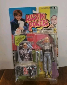 McFarlane Toys Austin Powers 1999 serie 2 Moon Mission Dr. Figura Evil Talking - Imagen 1 de 18