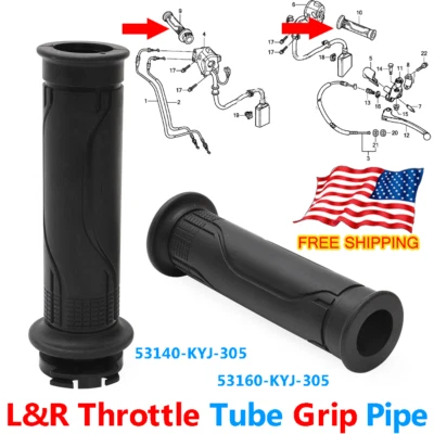 Par de tubos de agarre de tubo de acelerador para Honda CB CBR Grom 125 250 300 500 CBR 500R Foto 1 de 4