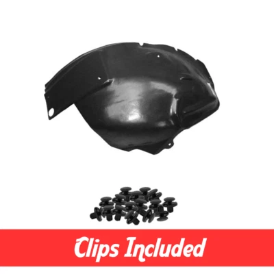 Left Fender Liner Front Section w/ Clips For 2005-2009 Ford Mustang GT FO1250129 - Image 1 of 4