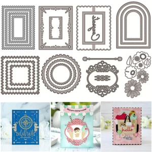 Blooms Frames Metal Cutting Dies Embossing Die Stencil Scrapbooking Paper Crafts - Picture 1 of 17