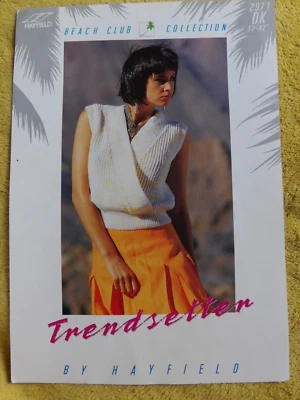 Hayfield No.2971 Vintage Knitting Pattern Women Top 30-42" in 7 sizes - Image 1 of 2