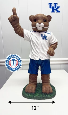 Kentucky Wildcat "Scratch" Mascot Garden Statue Resin Painted Officially License Cover