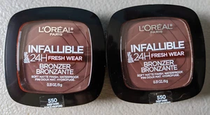 L'Oreal Infallible 24H Soft Matte Bronzer #550 Deep Dark Waterproof 2-PACK - Picture 1 of 2