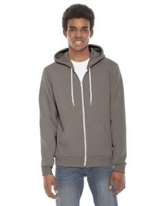 American Apparel Unisex Flex Fleece Zip Hoodie - Picture 1 of 2