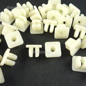 100 Nylon Nut #10 Screw Grommet Clip Fits For Nissan For Toyota For Honda Mazda - Foto 1 di 3