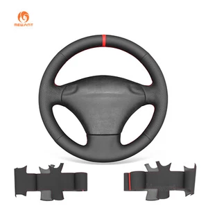 MEWANT Schwarz Kunstleder Lenkradbezug für Ford Fiesta 1995-2002  Puma 1997-2002 - Bild 1 von 10