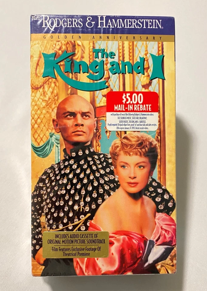 New Sealed The King And I Golden Anniversary VHS Tape & Audio Cassette Fox Video - Image 1 of 4