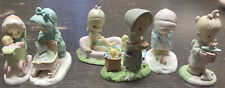 New ListingLot of 6 Vintage Miniature Precious Moments Plastic Figurines Dated 1989 & 1990