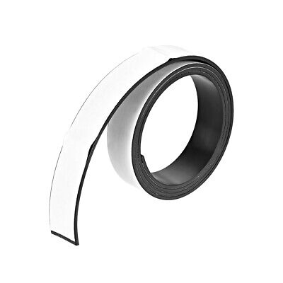 Tira Magnética Adhesiva Negra Con Cubierta Blanca 25/32 Pulgadas X 3,3 Pies X 5/64 Pulgadas • 8.56€