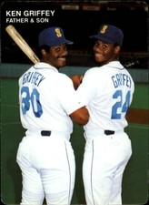 1991 Mother's Griffeys #4 Griffey Sr./Ken Griffey Jr.  