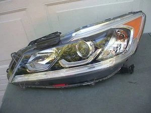 HONDA ACCORD SEDAN EX EX-L LED 16 17 HEADLIGHT ORIGINAL LH HALOGEN OEM GENUINE - Picture 1 of 7