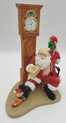 Howard Miller Santa Claus Checking in Twice Christmas Clock**Read Desc.*** - Image 1 of 4
