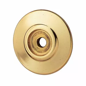 Cabinet Knob Rosette Bright Solid Brass Back Plate Single pack Renovators Supply - Picture 1 of 6