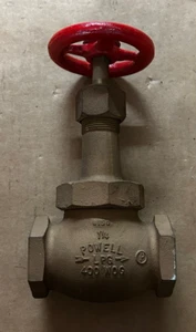 Powell/LPG 1-1/4" Brass Globe Valve Fig 8150 400 WOG Threaded USA made - Picture 1 of 5