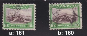 Sudáfrica 160, 161, de 1931, 10 Sh sellado; ¡seleccione! #E601 - Imagen 1 de 3