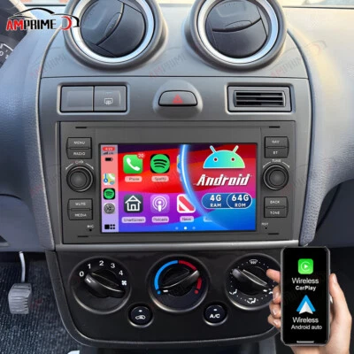 Für Ford Fiesta V 2006-2008 JD,JH Android 15 4+64GB Autoradio Carplay GPS Navi - Bild 1 von 4