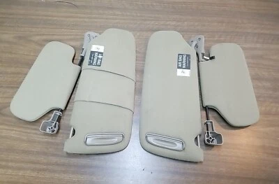 (Pair) 1997-2005 Buick Park Avenue LH & RH Sides Beige Taupe Sun Visors Set OEM - Image 1 of 4