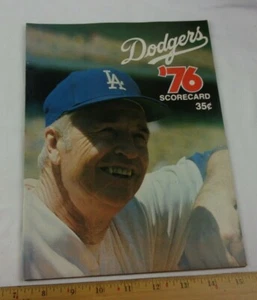 Los Angeles Dodgers vs Atlanta Braves 6-30-1976 program S Garvey HR Phil Niekro - Picture 1 of 5