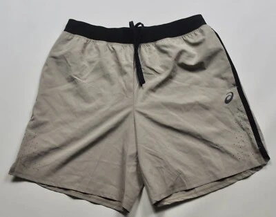 Pantalones Cortos de Entrenamiento Asics Tejidos Marrón Claro Beige Medianos 7" Foto 1 de 4