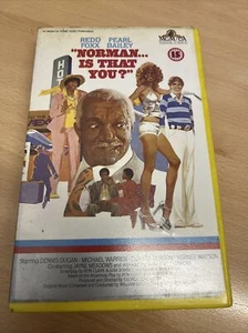 RARE VHS Norman Is That You 1976 VHS Tape MGM Redd Foxx BIG BOX uk pal Pre Cert - Picture 1 of 6