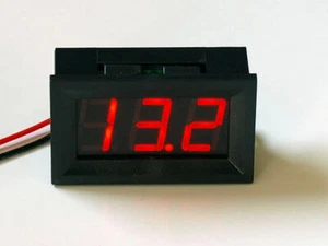Spannungsanzeige Batterieanzeige 12V / 24V LED Einbau KFZ Auto LKW Traktor Boot - Picture 1 of 1