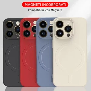 Custodia Cover MagSafe per iPhone 14 13 12 11 Mini Pro Max in Tpu Silicone Soft - Imagen 1 de 38