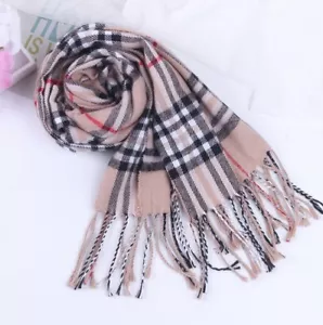 Warm Dame Damen Schal Kariert Plaid Tartan Wrap Hals Stahl Pashmina Weich - Bild 1 von 20