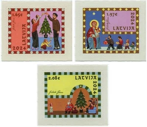 Latvia 2024 Christmas Stamp Of LATVIA MNH - Picture 1 of 9